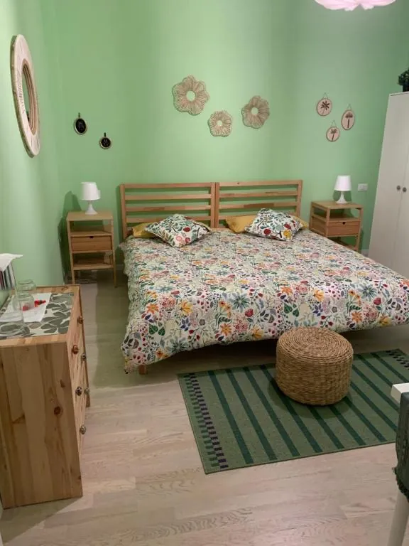 Camera Verde di Favola B&B con letti uniti in matrimoniale
